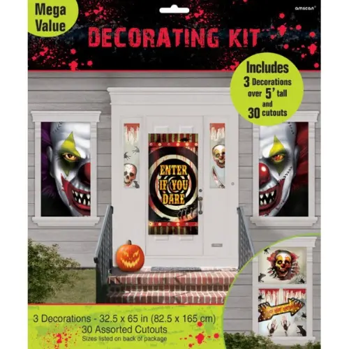 Velká dekorační sada - Creepy Carnival 33 ks