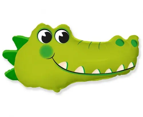 Foliový balonek hlava - Krokodýl 61 cm
