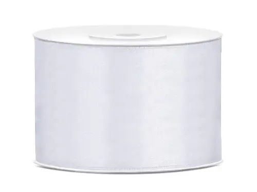 Saténová stuha bílá 5 cm x 25 m