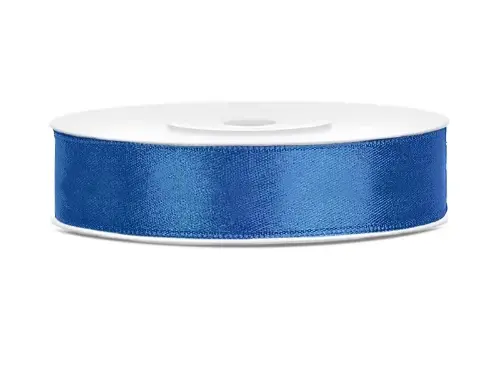 Saténová stuha modrá 12 mm x 25 m
