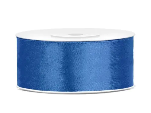 Saténová stuha modrá 25 mm x 25 m