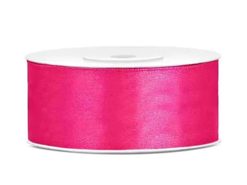 Saténová stuha tmavě růžová 25 mm x 25 m