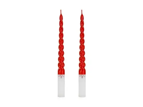 Kónická svíčka - Santa Claus 25 cm 2 ks