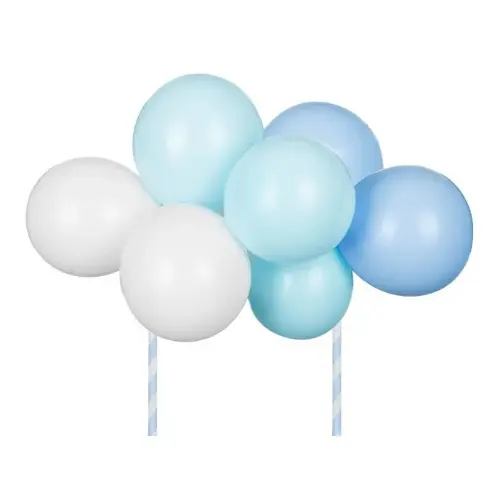 Dekorace na dort - balonky modré  29 cm