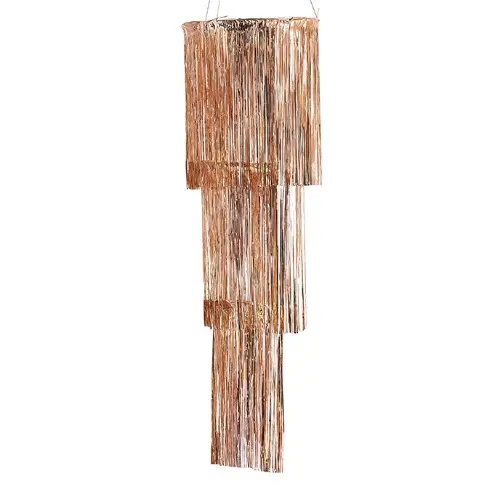 Závěsná dekorace na strop - lustr, rosegold