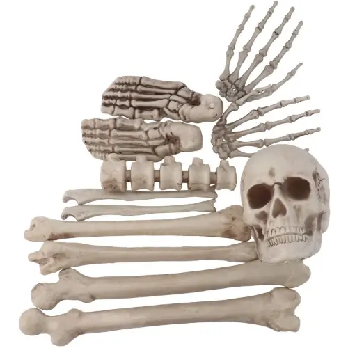 Halloweenská dekorace - kosti 12 ks - Folat