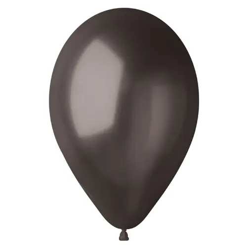 Balonky Gemar metalic černé 30 cm - 50 ks