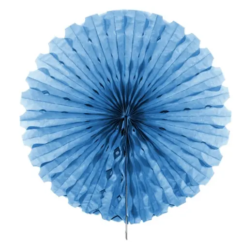 Papírová rozeta modrá - 40 cm