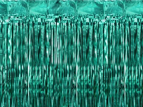 Lahvově zelený party závěs 100 x 200 cm