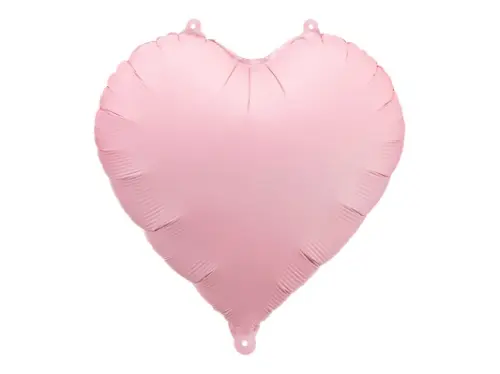Foliový balonek srdce Macaron růžová, 45 cm
