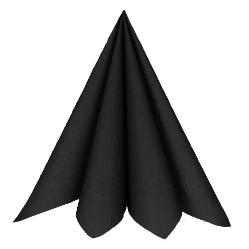 Ubrousky Airlaid černé 40 x 40 cm – 20 ks