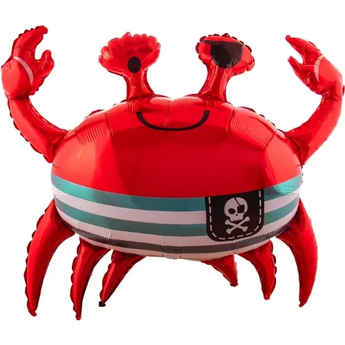 Fóliový balonek pirátský krab – 93 x 75 cm