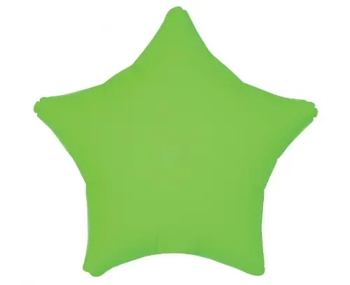 Fóliový balonek hvězda neon zelená – 48 cm