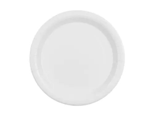 Papírové talíře bílé 23 cm – 6 ks