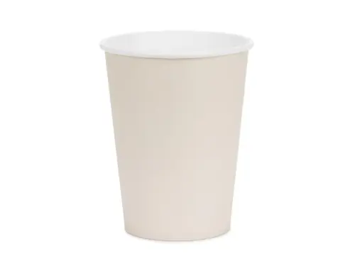 Papírové kelímky béžové 250 ml – 6 ks