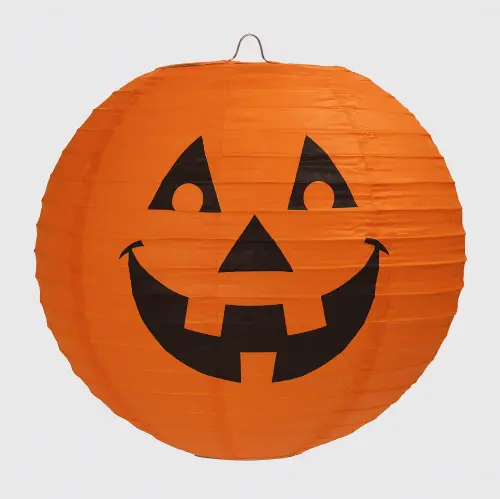 Papírový lampion dýně – oranžový