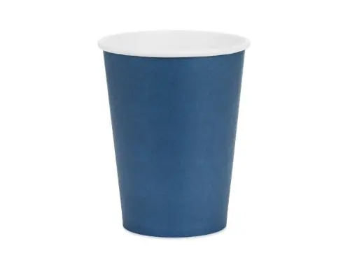 Papírové kelímky tmavě modré 250 ml – 6 ks