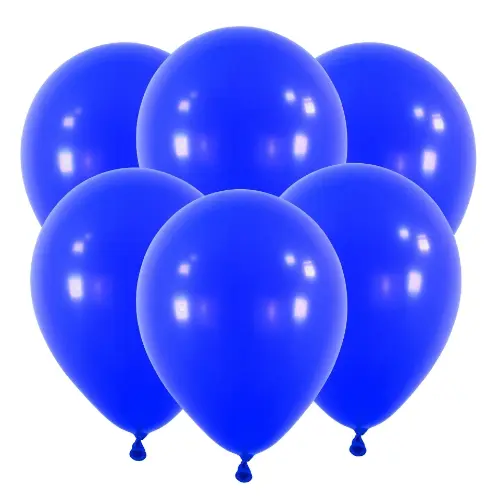 Latexové balonky 30 cm - modré, 6 ks