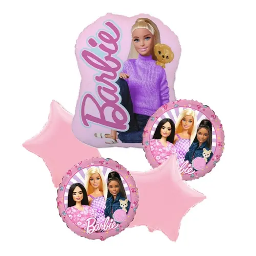 Sada fóliových balonků Barbie – 5 ks