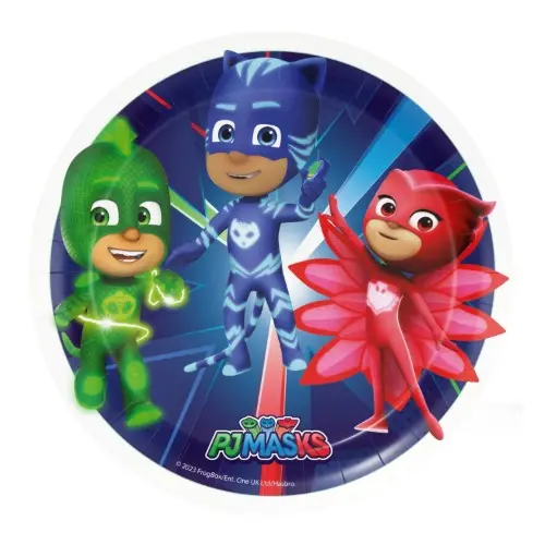 Papírové talířky PJ Masks 18 cm, 8 ks