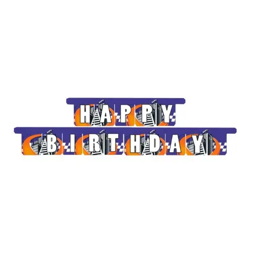 Girlanda Happy Birthday Hot Wheels 3m