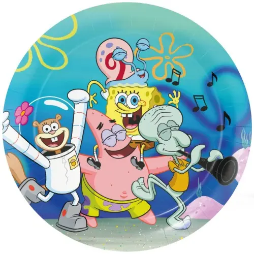 Papírové talíře SpongeBob 23 cm 8 ks