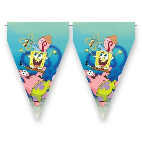 Vlaječková girlanda SpongeBob 3 m