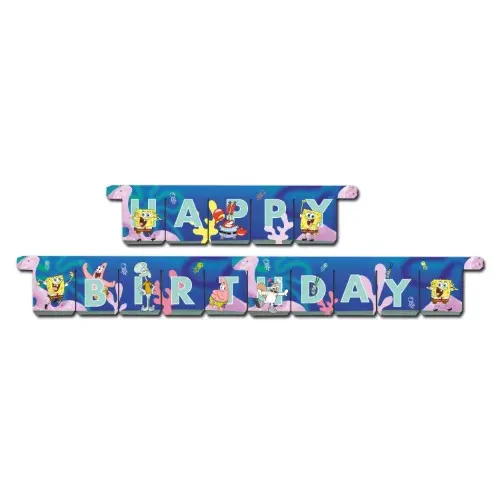 Girlanda Happy Birthday SpongeBob 3 m