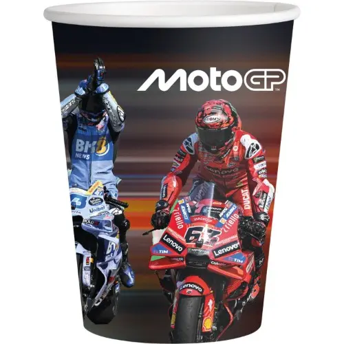 Papírové kelímky MotoGP 250 ml, 8 ks