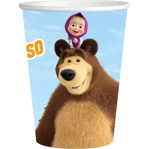 Papírové kelímkyPapírové kelímky Máša a medvěd 250 ml, 8 ks