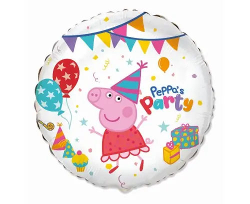 Fóliový balonek Peppa Pig Party, 46 cm/18"