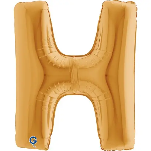 Fóliové písmeno H zlaté – 102 cm