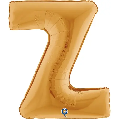 Fóliové písmeno Z zlaté – 102 cm