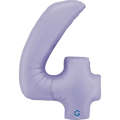 Foliová číslice - lila 4, 102 cm