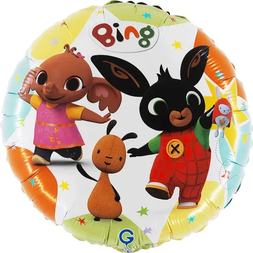 Foliový balonek Králíček Bing kulatý 45 cm
