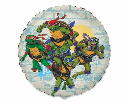 Fóliový balonek Želvy Ninja, 46 cm/18"