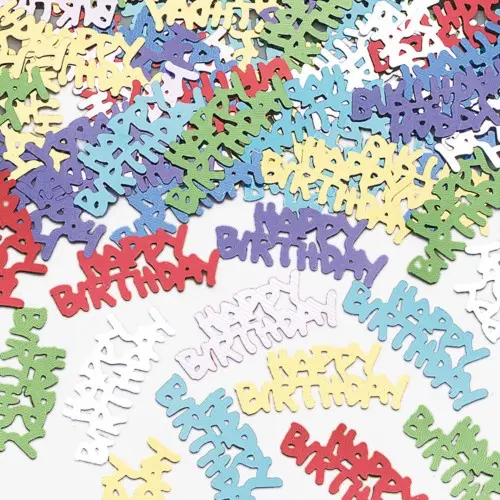 Konfety Happy Birthday barevné 14 g