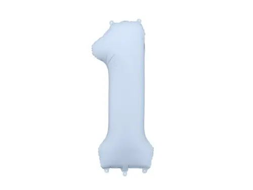 Foliová číslice - světle modrá 1 - 86 cm