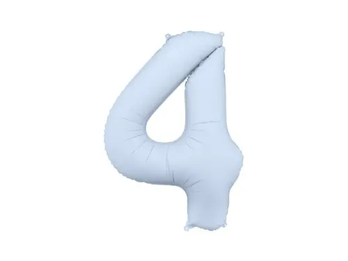 Foliová číslice - světle modrá 4 - 86 cm