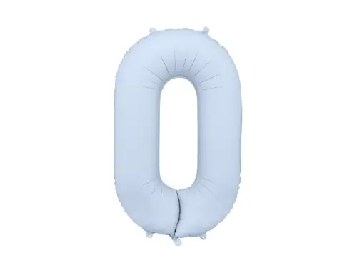 Foliová číslice světle modrá 0 - 86 cm