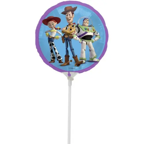 Mini balónek na tyčku - Toy Story 23 cm