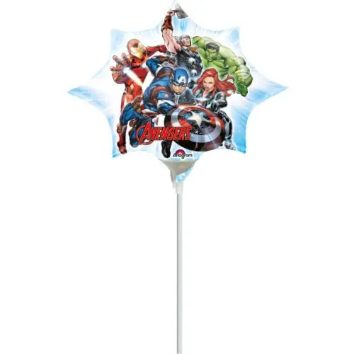 Balónek na tyčku mini - Avengers 27 cm