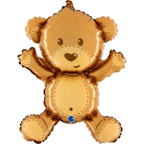 Balónek na tyčku Medvídek Cute mini – 36 cm