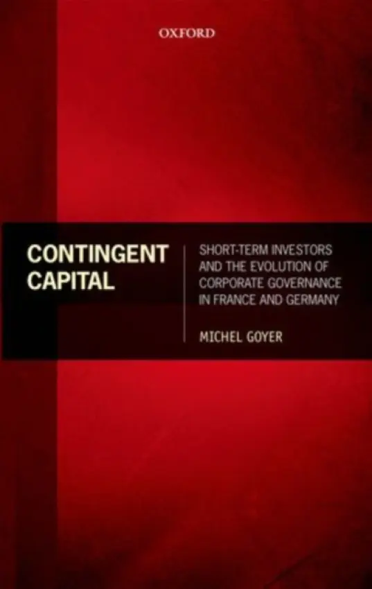 Contingent Capital - Goyer, Michel (Associate Professor, Warwick Business School)