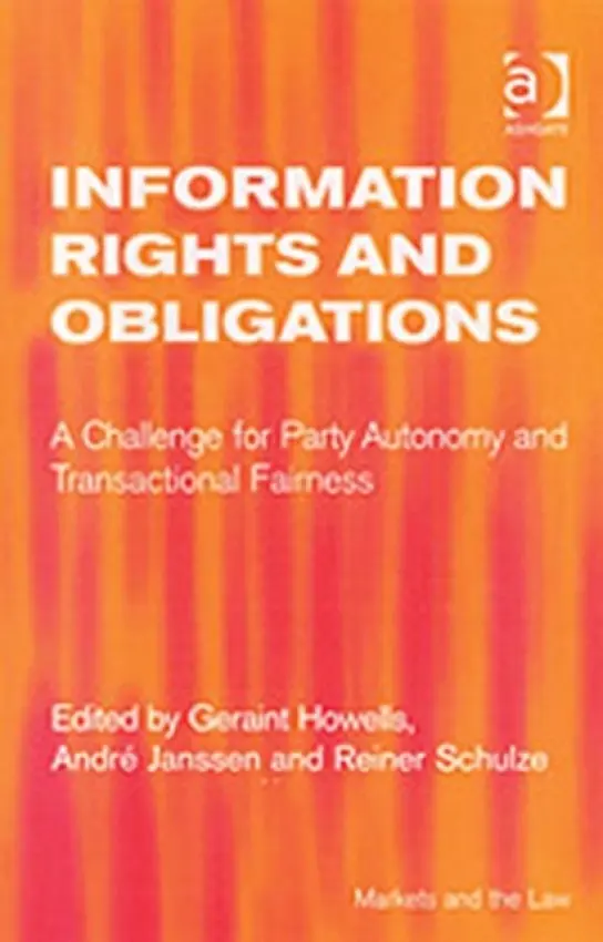 Information Rights and Obligations - Janssen, Andre