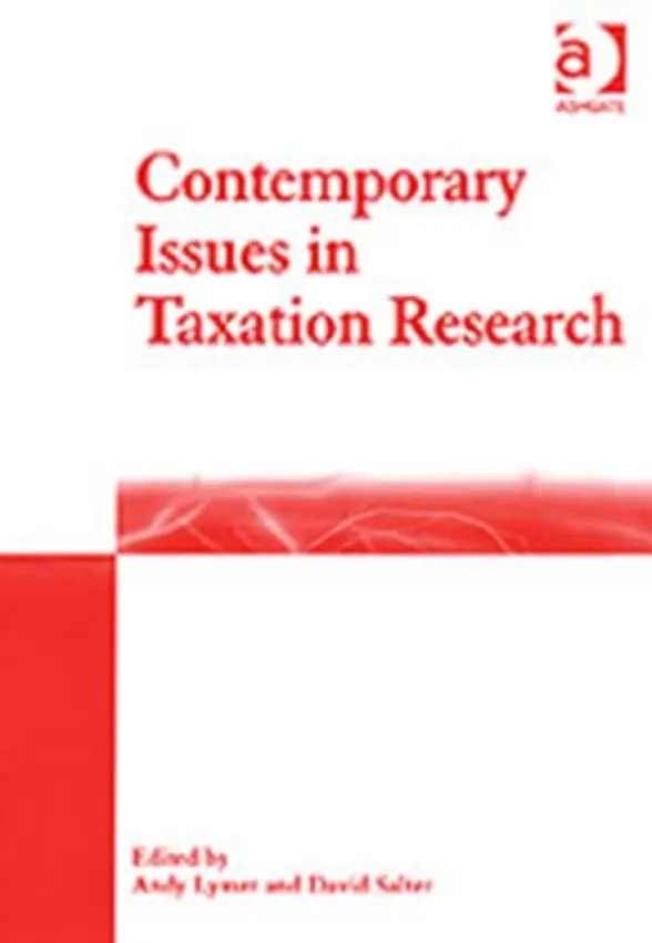 Contemporary Issues in Taxation Research - Lymer, Andy