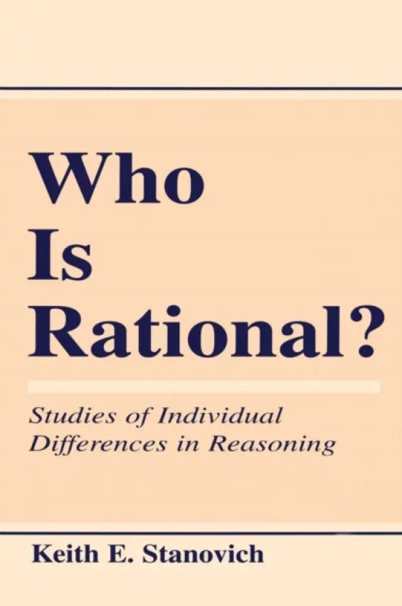 Who Is Rational? - Stanovich, Keith E.