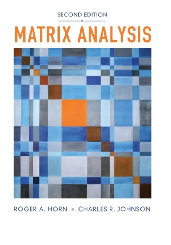 Matrix Analysis - Horn, Roger A. (The Johns Hopkins University) a Johnson, Charles R.