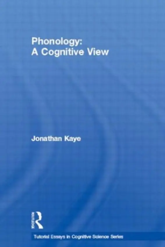 Phonology - Kaye, Jonathan