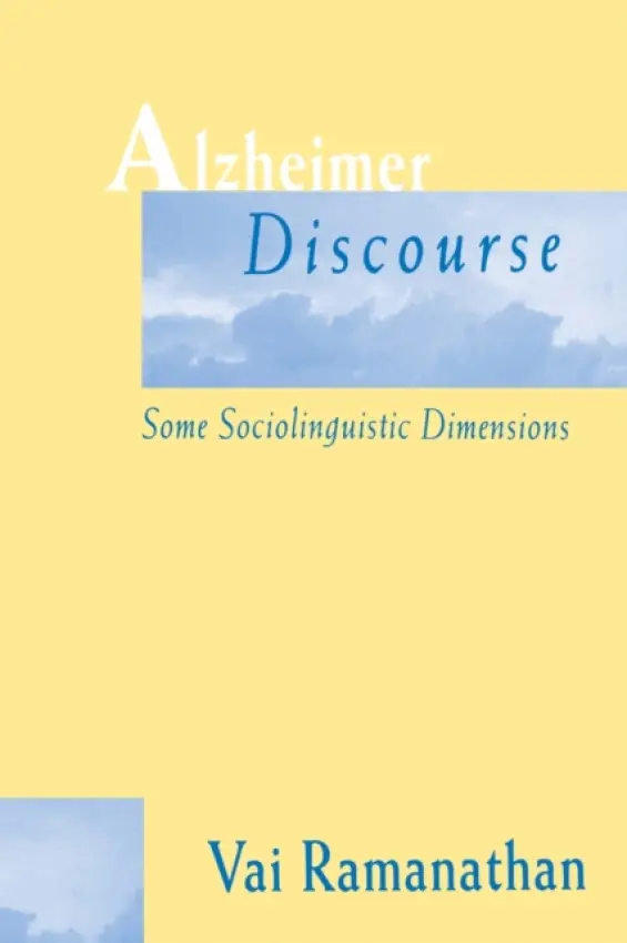 Alzheimer Discourse - Ramanathan, Vai
